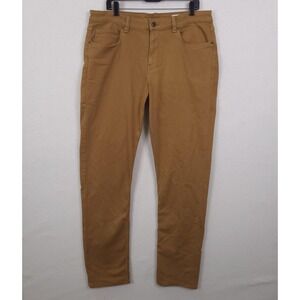 Tpj Jeans Mens 36x36 Brown Athletic Fit Tapered Stretch Denim 5 Pocket Pants